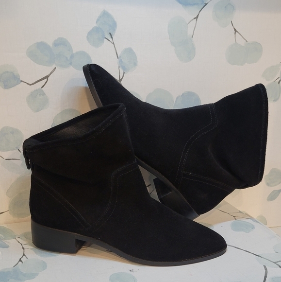 Lucky Brand Lollin Bootie Black Oiled Suede size 8 - Picture 2 of 9